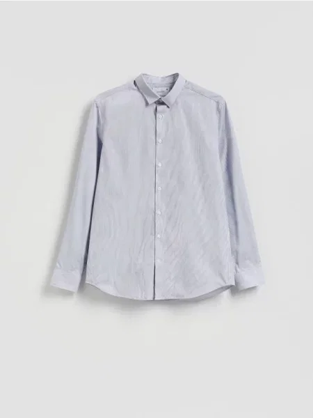 Reserved Cămașă slim cu model albastru