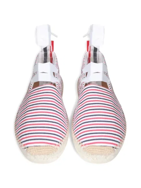 Espadrile Thom Browne cu dungi alb