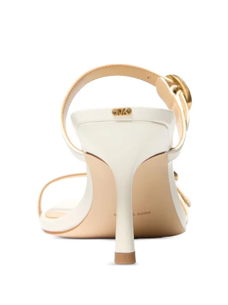 Sandale Michael Kors cu cataramă alb
