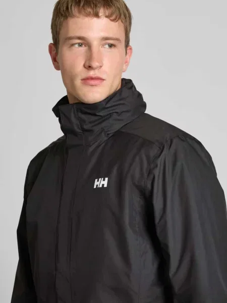 Kurtka z nadrukiem z logo model ‘DUBLINER’ Helly Hansen czarna