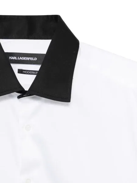 Gulerat cămașă Karl Lagerfeld alb