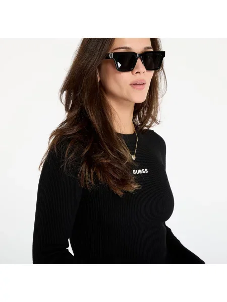 Плетена костюм рокля Guess черно