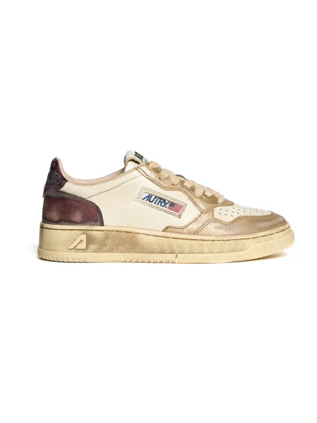 Sneakersy Autry skórzane beżowe