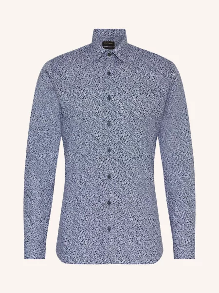 Olymp Koszula No. Six Super Slim blau biała