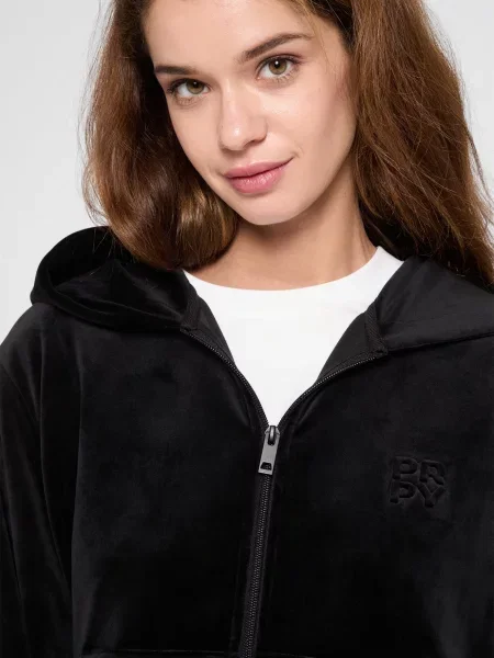 Велюрова толстовка Prpy чорна