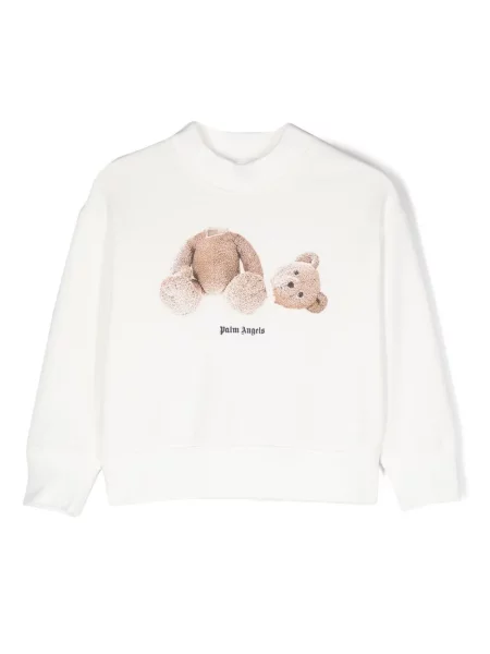 Bluza nierozpinana dziecięca Palm Angels biała