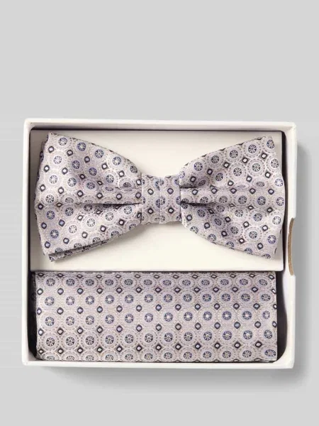 Jedwabny krawat Prince Bowtie beżowy