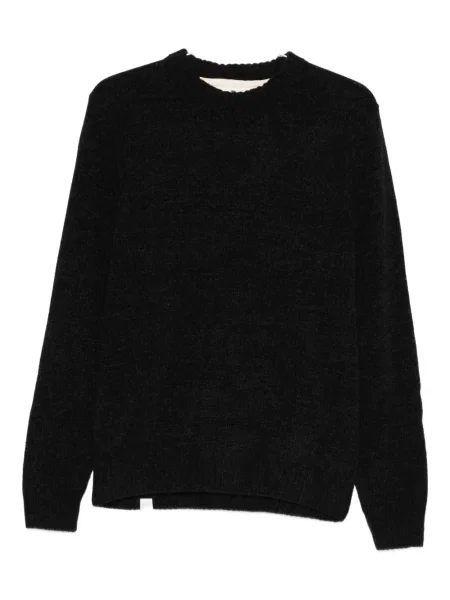 Lung hanorac crewneck Anerkjendt cu decolteu rotund negru