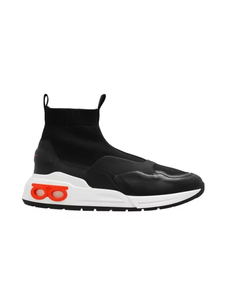 Sneakersy Ferragamo wsuwane czarne