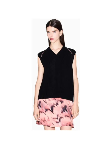 Pulover Eax tricotate negru
