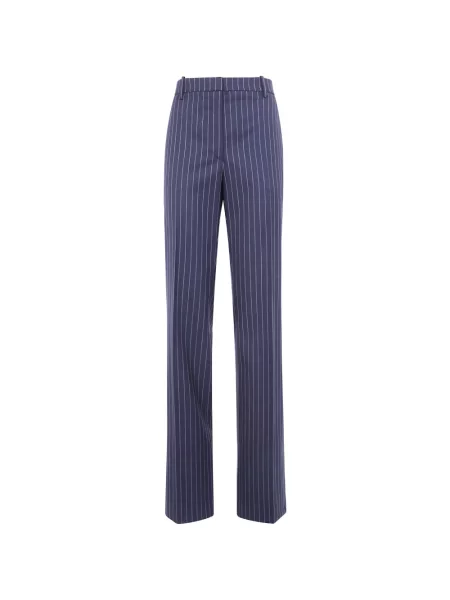 Pantaloni Tom Ford de lână cu dungi albastru