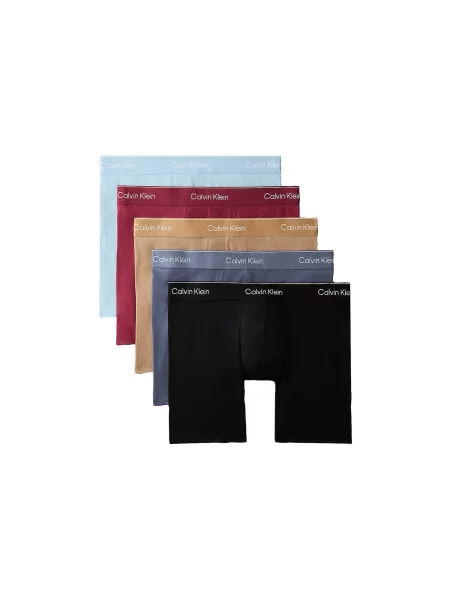 Calvin Klein Underwear Boxeri maro cămilă / albastru deschis / roșu vin negru