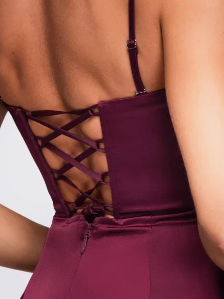 Ombre Večernja haljina burgund