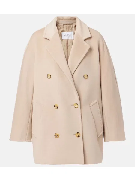 Palton Max Mara de lână bej