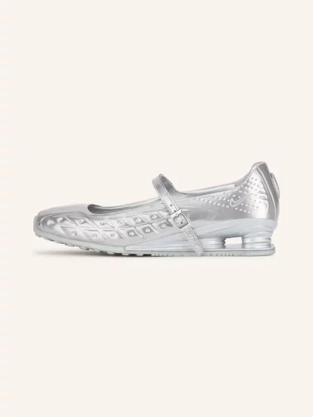 Nike Mary Jane Baleríny Shox Z Calistra stříbrná