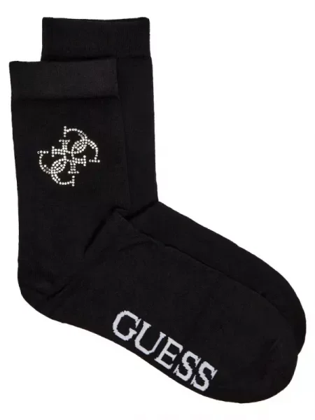Guess Underwear Șosete RHINESTONE negru