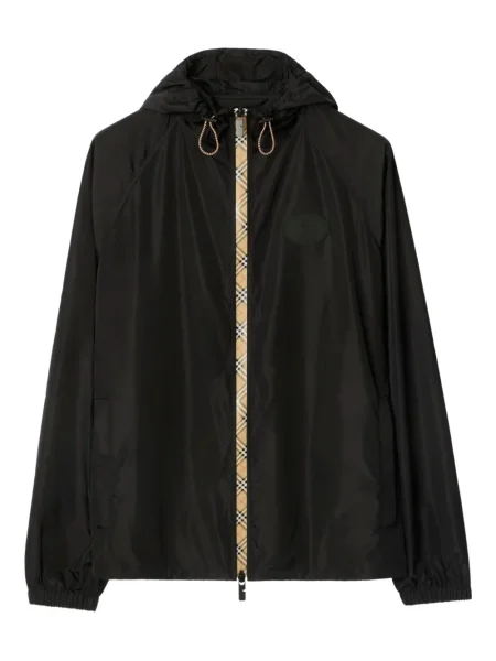 Geacă Burberry cu glugă negru