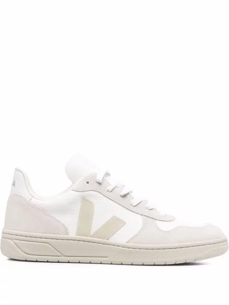 Sneakerși Veja V-10 plasă alb