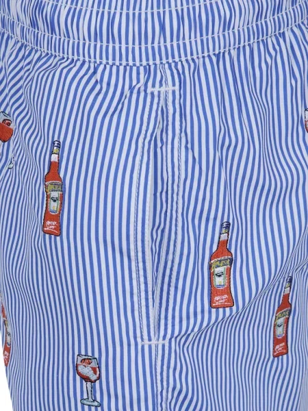 Slip de baie Mc2 Saint Barth cu broderie albastru