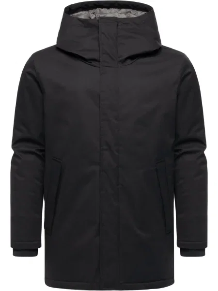 Ragwear Palton de iarnă Parcan Twill' negru