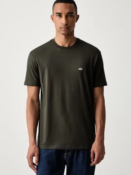 Armani Exchange tricou pentru bărbați din verde
