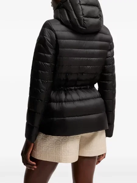 Geacă Moncler cu glugă negru