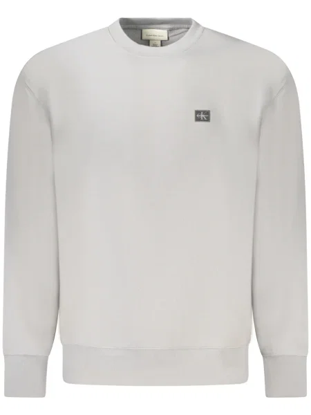 Polo Calvin Klein cu mâneci lungi alb