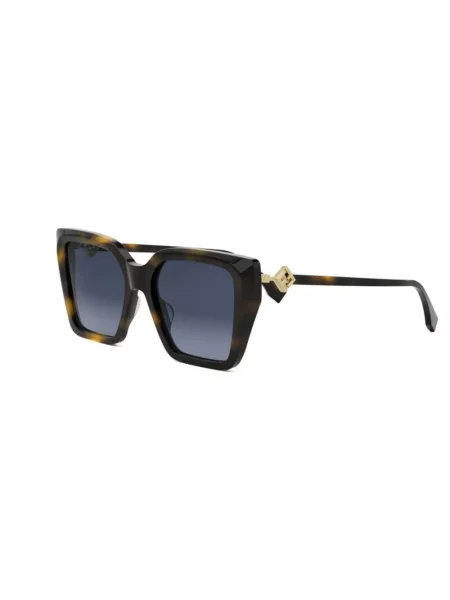 Fendi Akcesoria unisex Czarny ONE SIZE Stylowe okulary przeciwsłoneczne dla twojego looku brązowe
