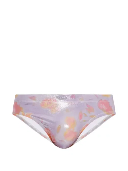 Chiloți Diesel cu model floral cu imagine violet