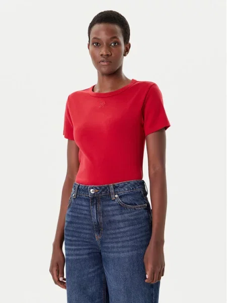 HUGO Majica Deloris rdeča