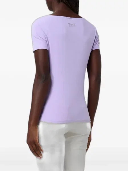 Tricou Ea7 Emporio Armani cu paiete violet