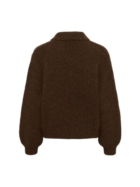 Dzianinowy sweter Saint Tropez brązowy