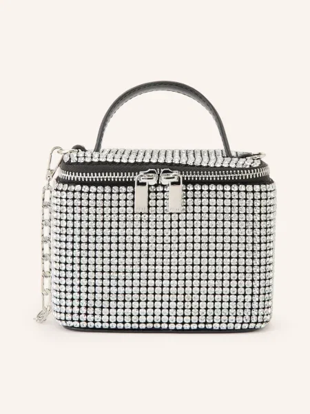 Reiss Kabelka Nova Mini S Ozdobnými Kamínky stříbrná černá