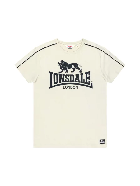 Lonsdale London Tricou Ruislip bej deschis negru