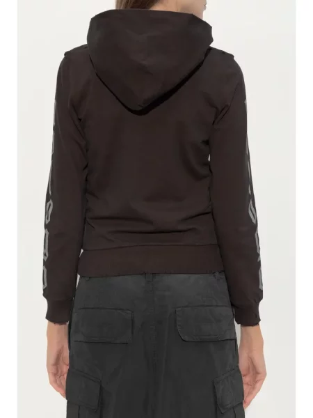 Hanorac cu glugă Balenciaga cu imagine maro