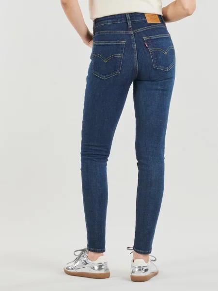 Skinny fit džínsy Levi's 721 s vysokým pásom modrá