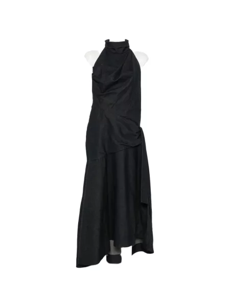Rochie Zimmermann drapată cu gât halter albastru