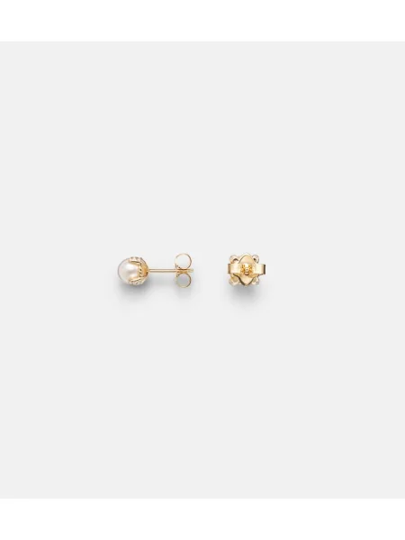 Náušnice David Yurman s perlami zlatá