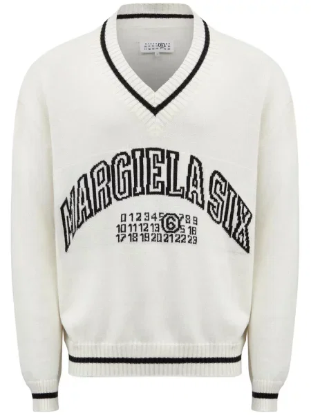 Pulover Mm6 Maison Margiela alb
