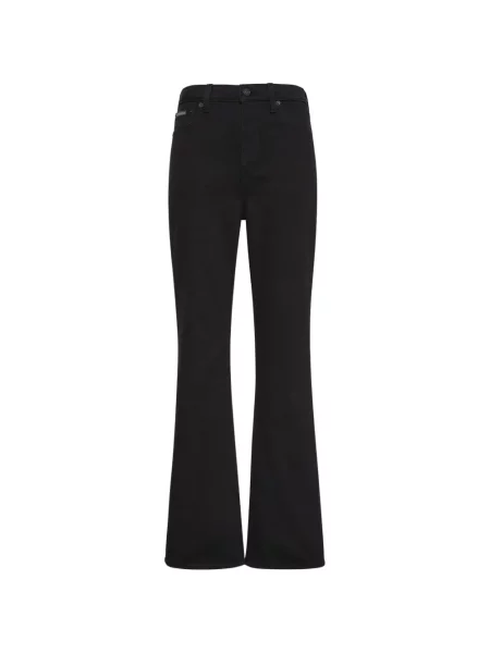 Blugi evazați Calvin Klein evazate negru
