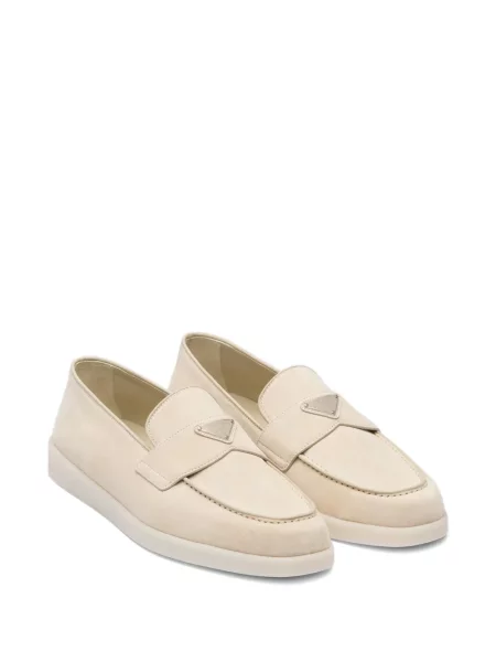 Pantofi loafer Prada din piele de căprioară
