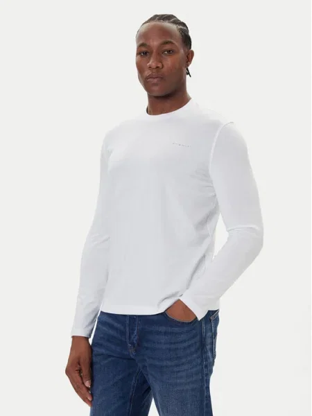 Tricou mânecă lungă Bugatti alb