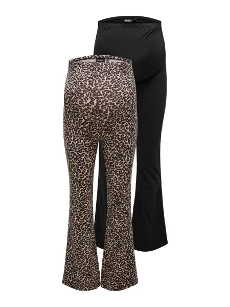 Only Maternity Pantaloni OLMLovely bej / maro negru