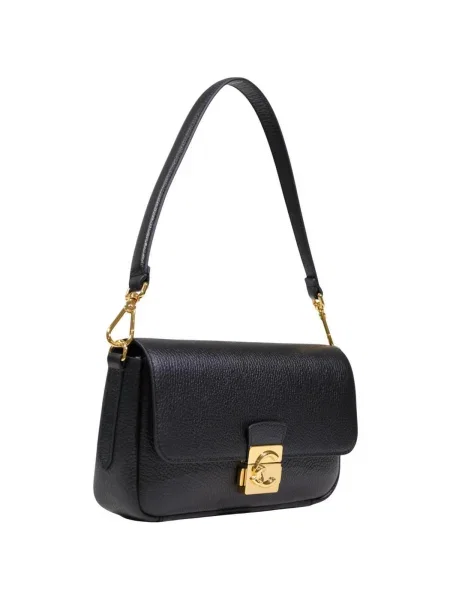 Coccinelle De piele geantă pe umăr C-Me Lock negru