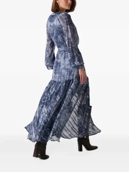 Rochie Guess cu imagine cu model paisley albastru