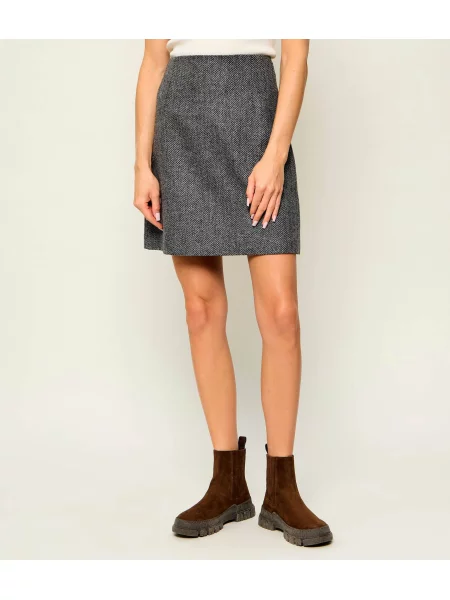Weekend MaxMara De lână fustă Wkdfarnese gri