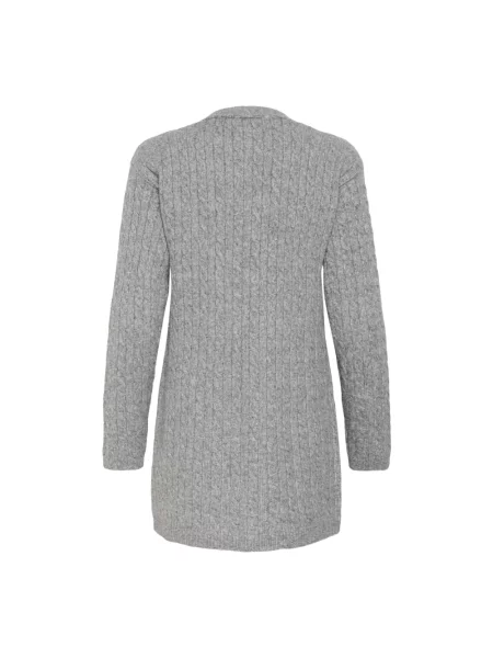 Dzianinowy sweter Cream szary