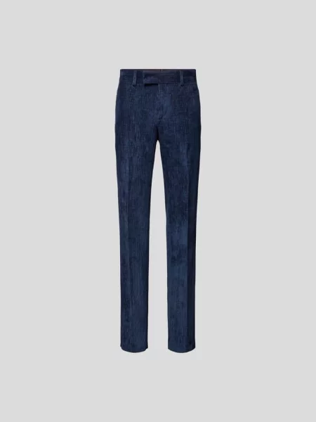 Spodnie w stylistyce sztruksu Lardini granatowe