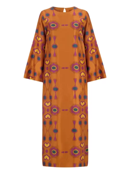 Rochie maxi Paula de costum maro
