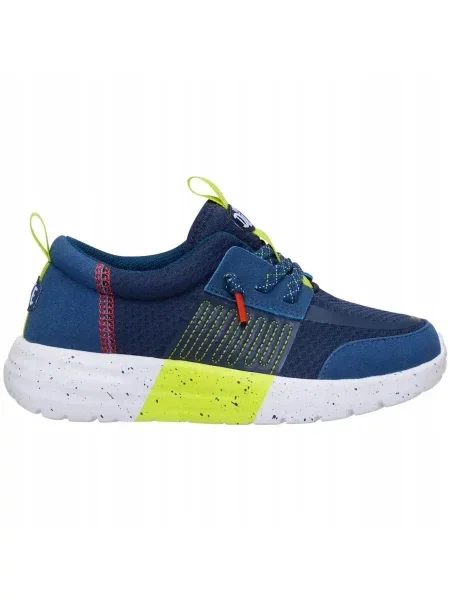 HEYDUDE Dziecięce Sneakersy Sirocco Play Sport Stripe niebieskie
